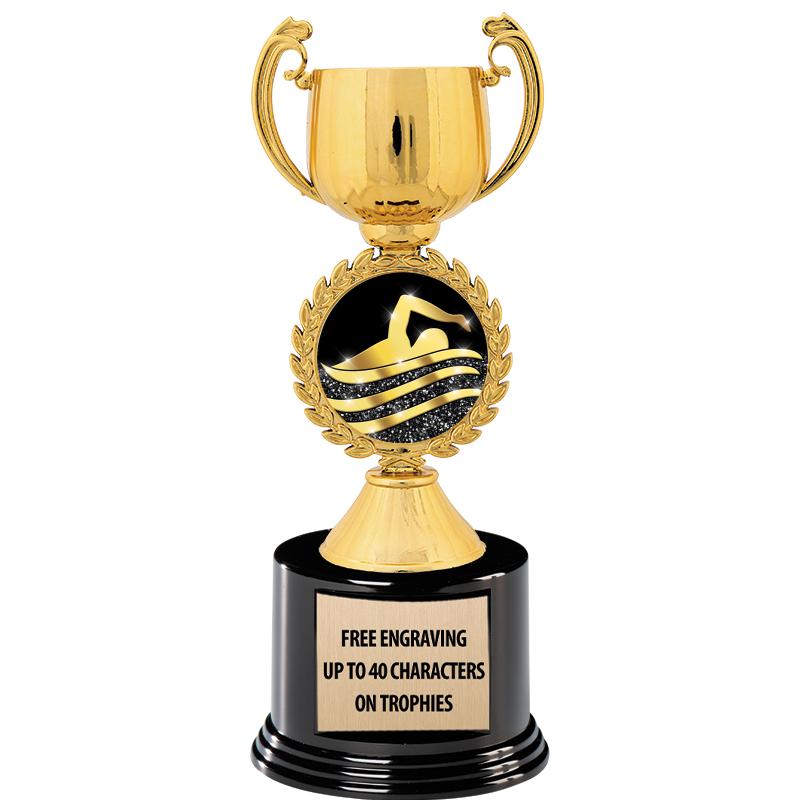 8.75" CHAPLET CUP GLD W/ RND B