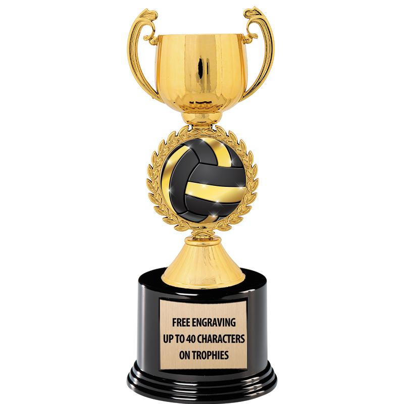 8.75" CHAPLET CUP GLD W/ RND B