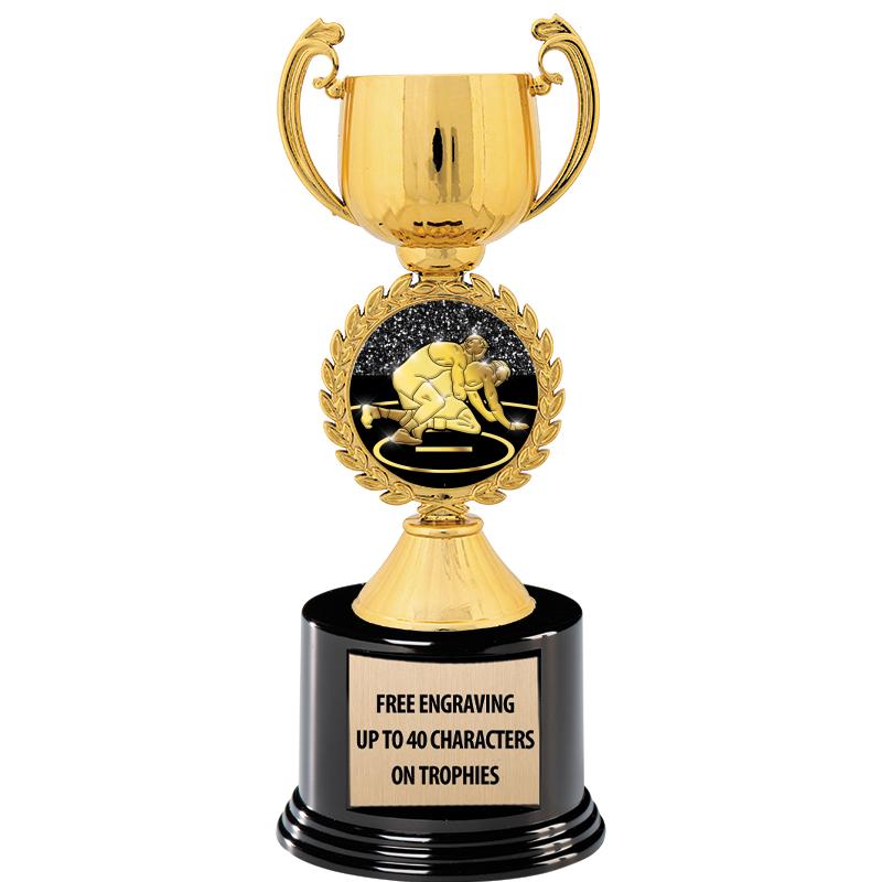 8.75" CHAPLET CUP GLD W/ RND B