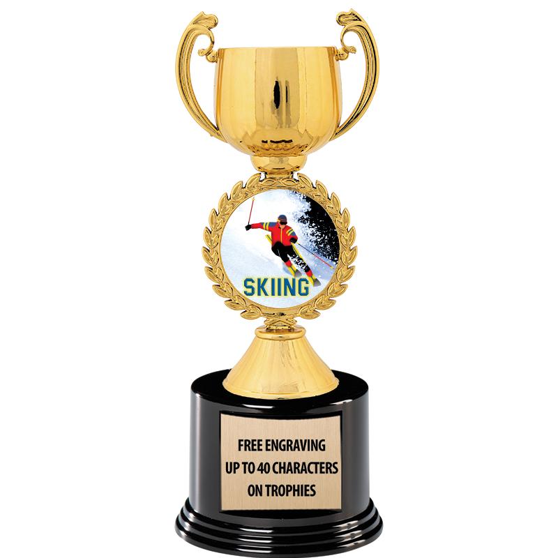 8.75" CHAPLET CUP GLD W/ RND B