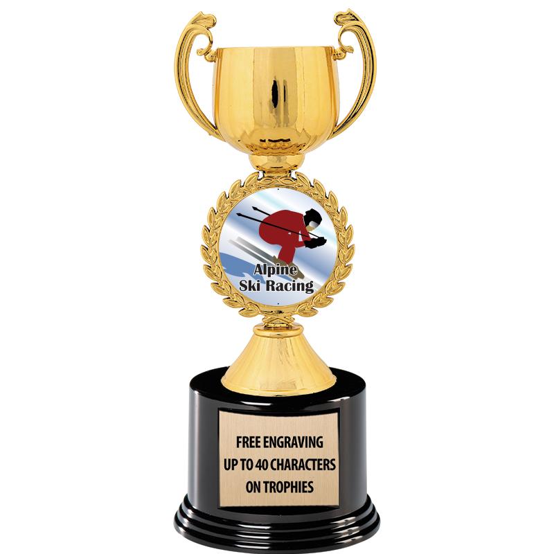 8.75" CHAPLET CUP GLD W/ RND B