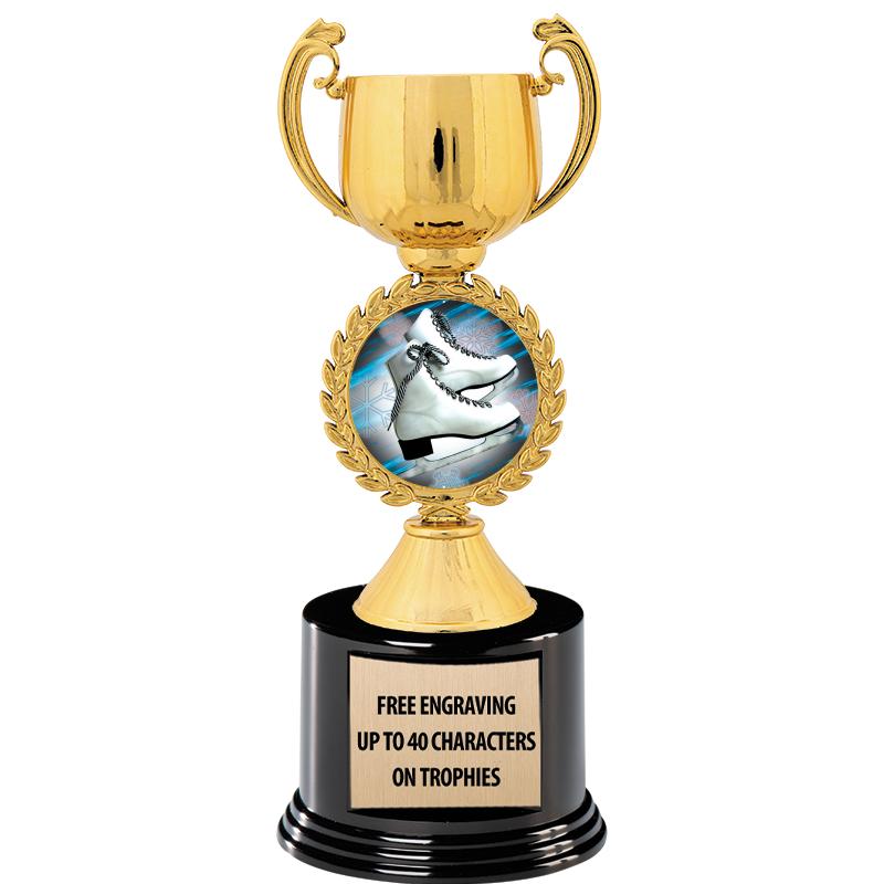 8.75" CHAPLET CUP GLD W/ RND B