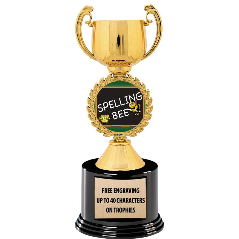 8.75" CHAPLET CUP GLD W/ RND B