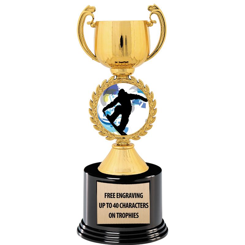 8.75" CHAPLET CUP GLD W/ RND B