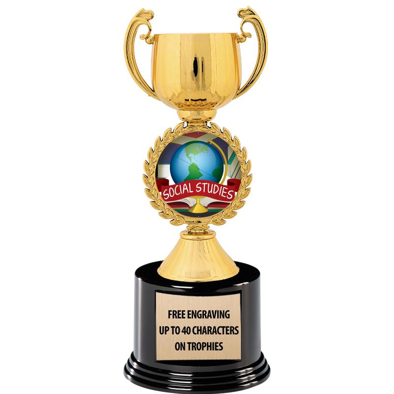 8.75" CHAPLET CUP GLD W/ RND B