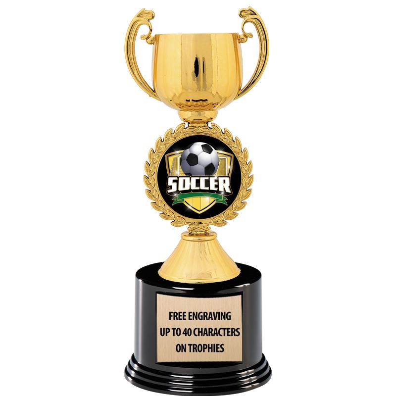 8.75" CHAPLET CUP GLD W/ RND B