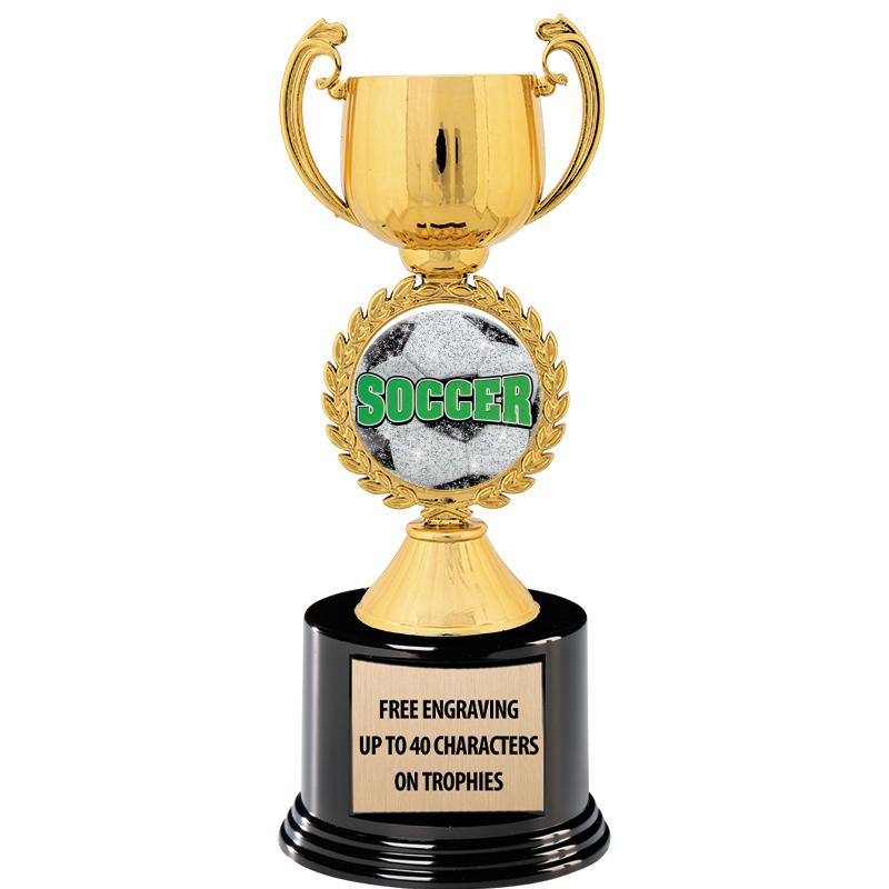 8.75" CHAPLET CUP GLD W/ RND B