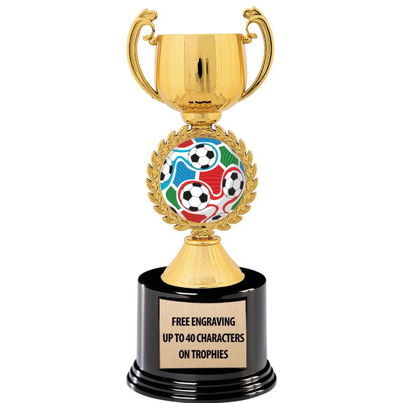 8.75" CHAPLET CUP GLD W/ RND B