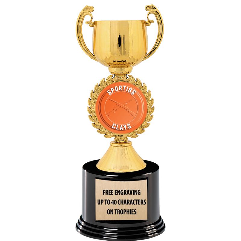 8.75" CHAPLET CUP GLD W/ RND B