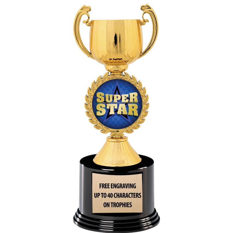 8.75" CHAPLET CUP GLD W/ RND B