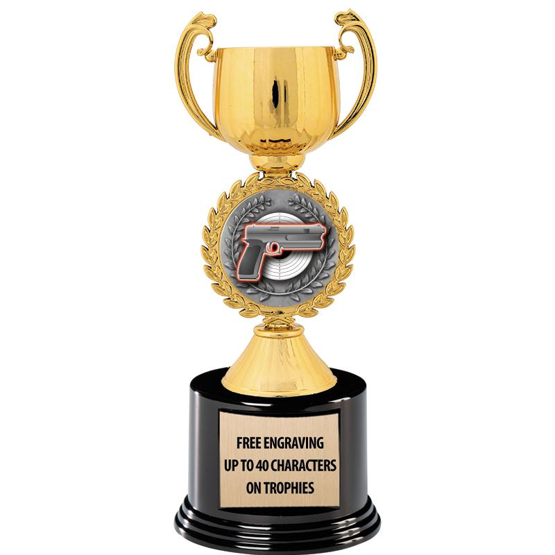 8.75" CHAPLET CUP GLD W/ RND B