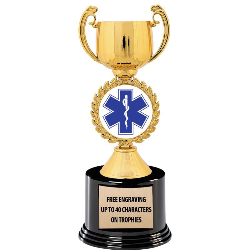 8.75" CHAPLET CUP GLD W/ RND B