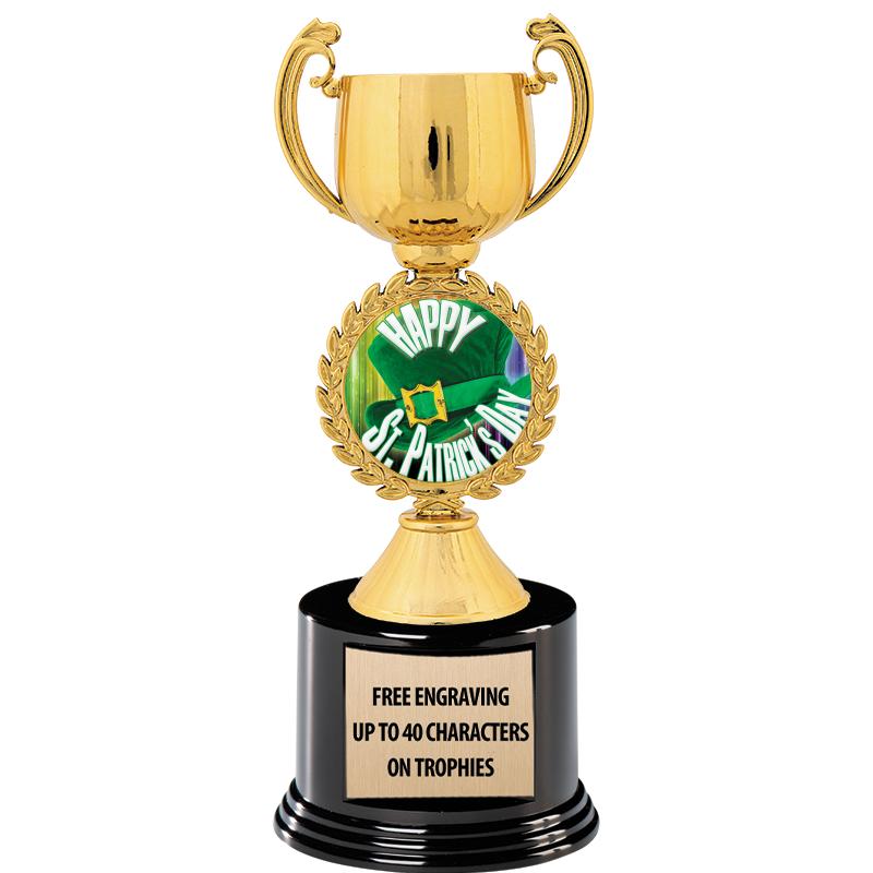8.75" CHAPLET CUP GLD W/ RND B