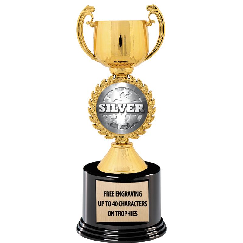 8.75" CHAPLET CUP GLD W/ RND B