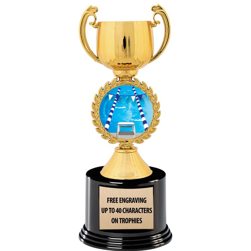 8.75" CHAPLET CUP GLD W/ RND B