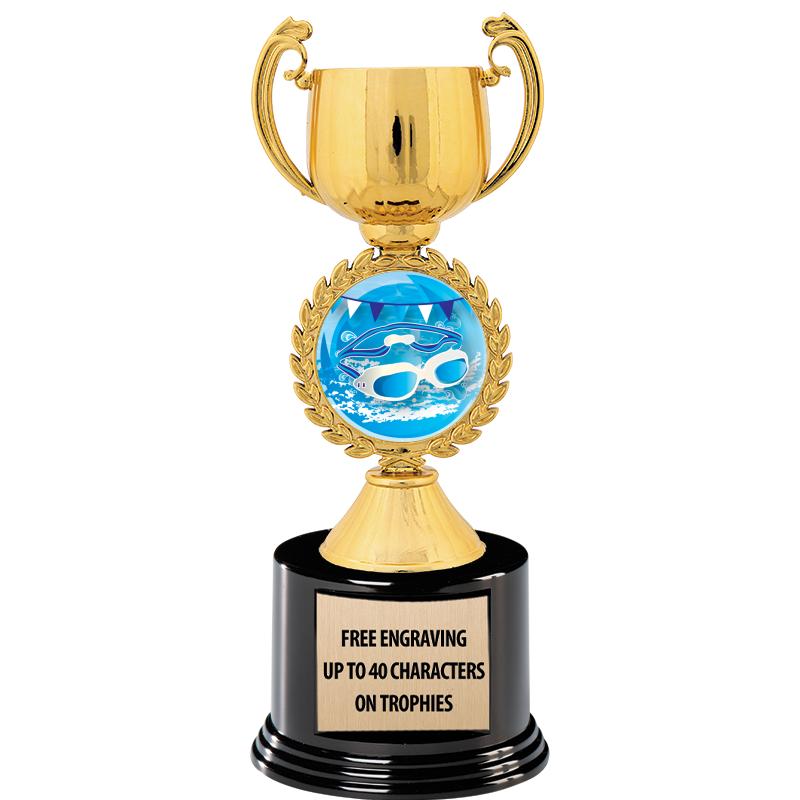 8.75" CHAPLET CUP GLD W/ RND B