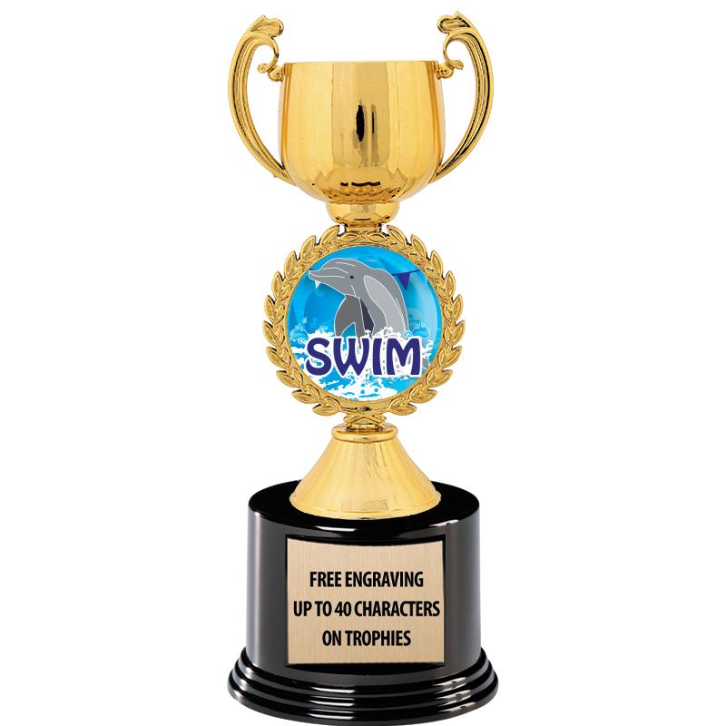 8.75" CHAPLET CUP GLD W/ RND B