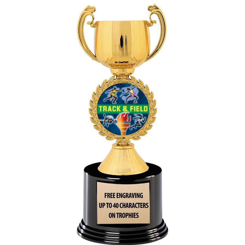 8.75" CHAPLET CUP GLD W/ RND B