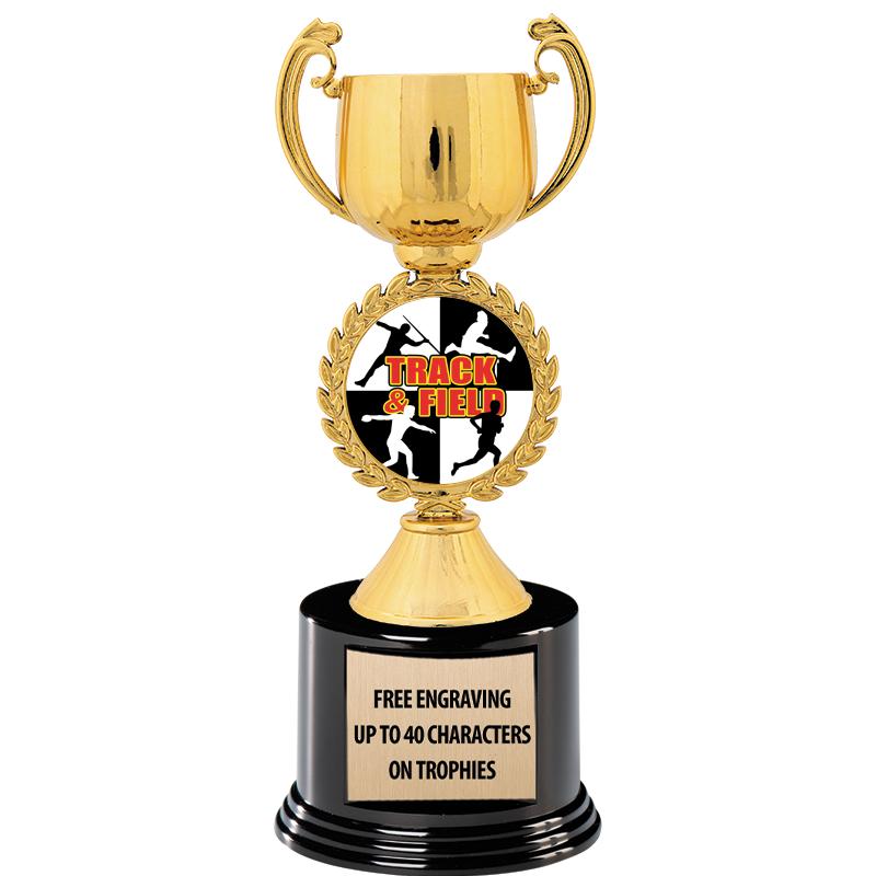 8.75" CHAPLET CUP GLD W/ RND B