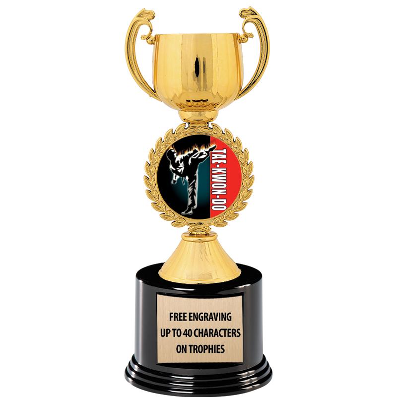 8.75" CHAPLET CUP GLD W/ RND B