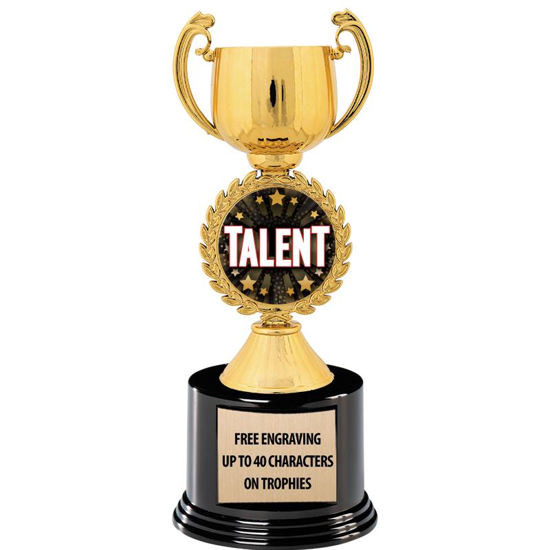 8.75" CHAPLET CUP GLD W/ RND B