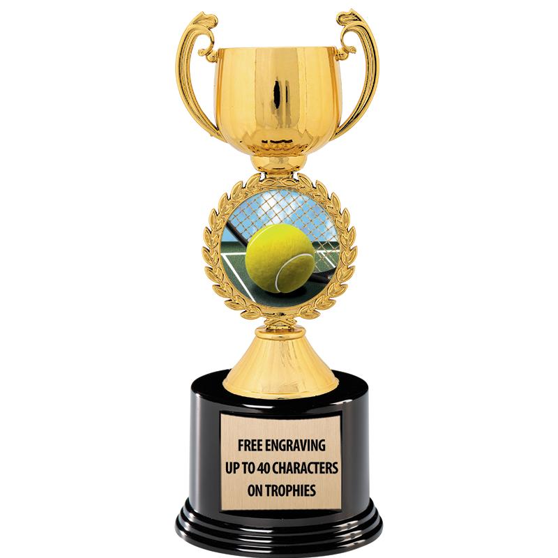 8.75" CHAPLET CUP GLD W/ RND B