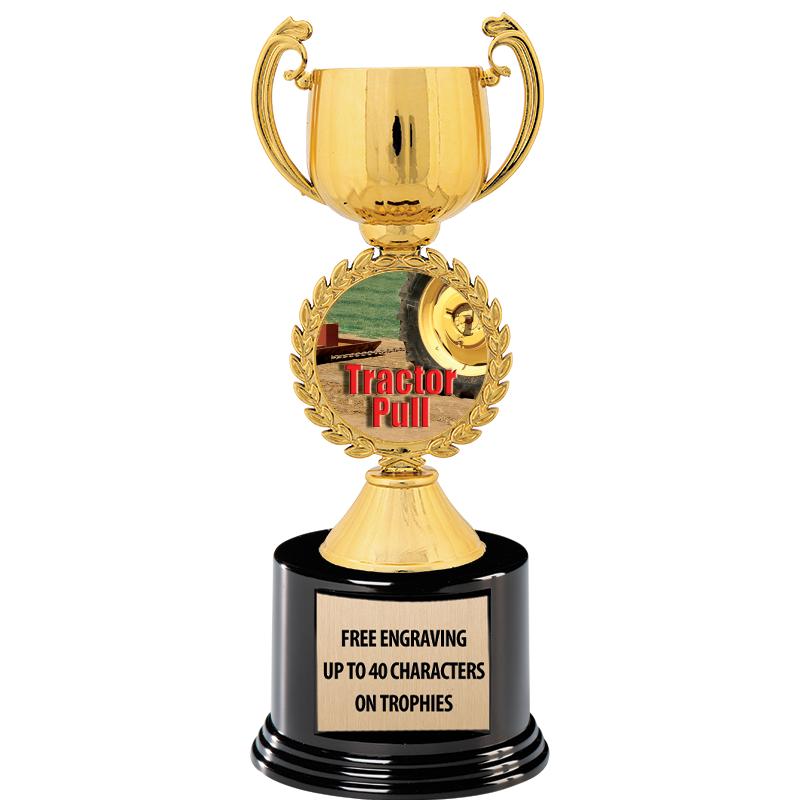 8.75" CHAPLET CUP GLD W/ RND B