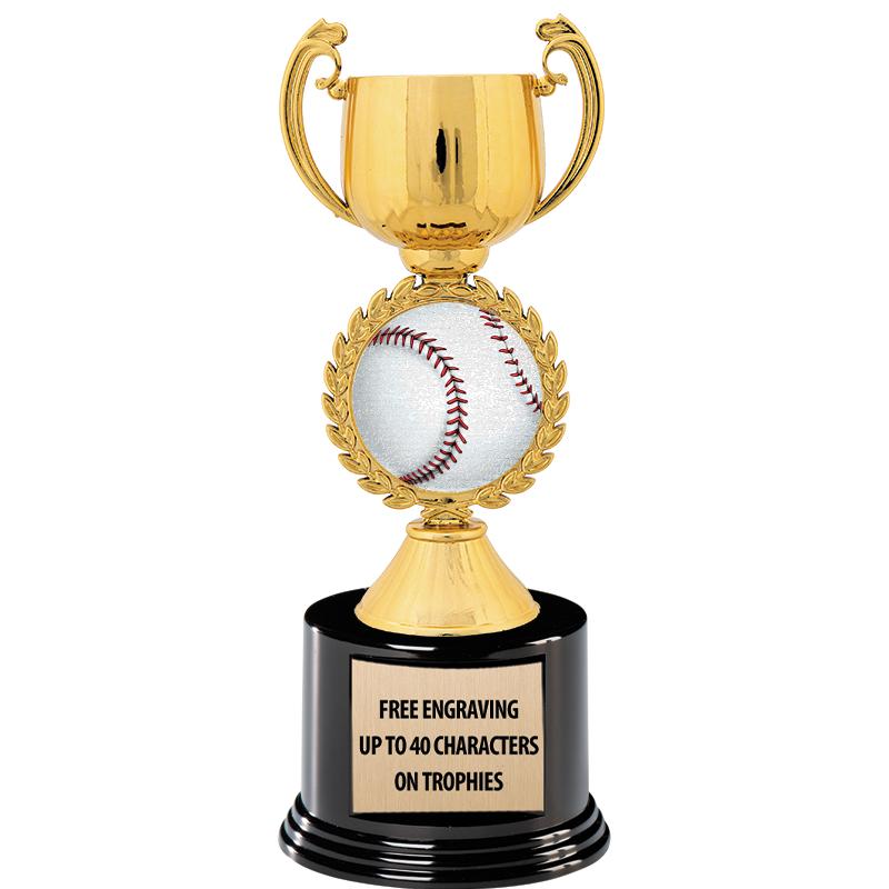 8.75" CHAPLET CUP GLD W/ RND B