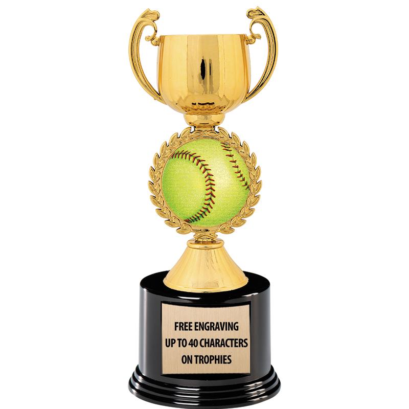 8.75" CHAPLET CUP GLD W/ RND B