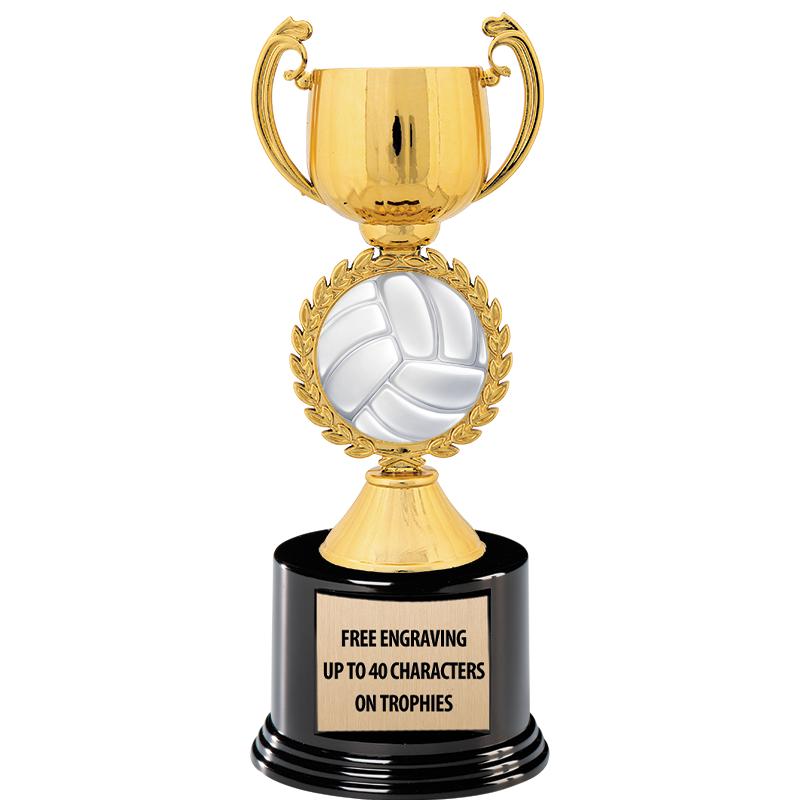 8.75" CHAPLET CUP GLD W/ RND B
