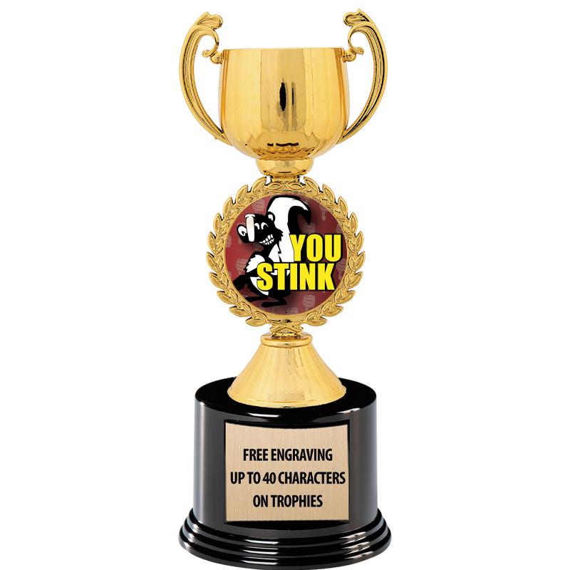 8.75" CHAPLET CUP GLD W/ RND B