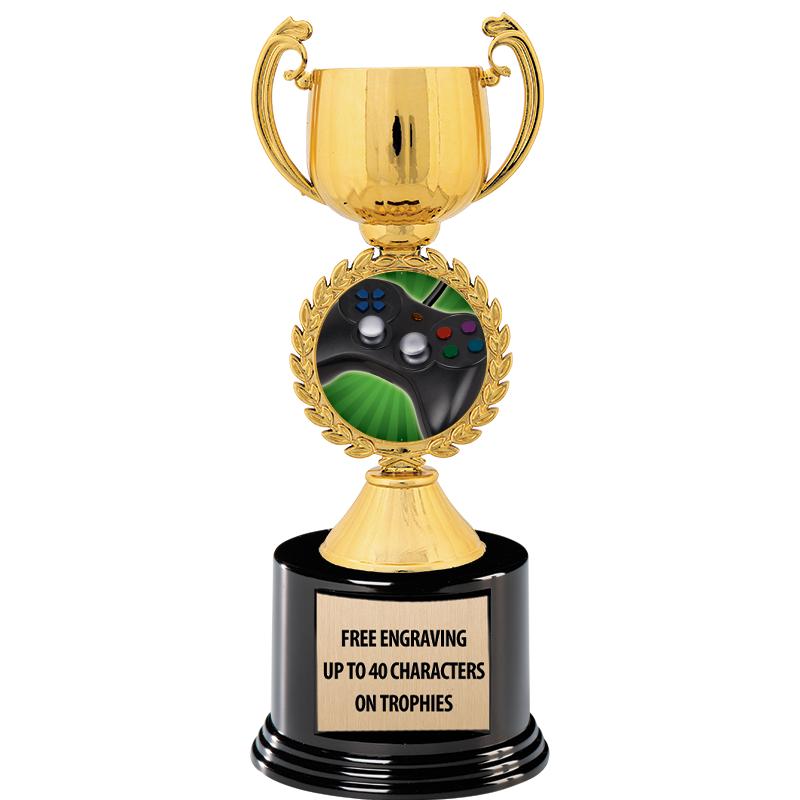 8.75" CHAPLET CUP GLD W/ RND B