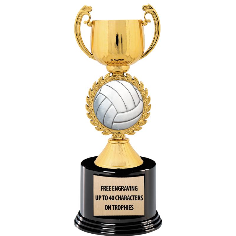 8.75" CHAPLET CUP GLD W/ RND B