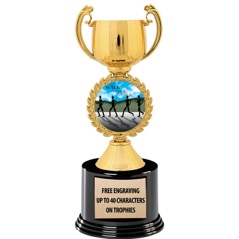 8.75" CHAPLET CUP GLD W/ RND B