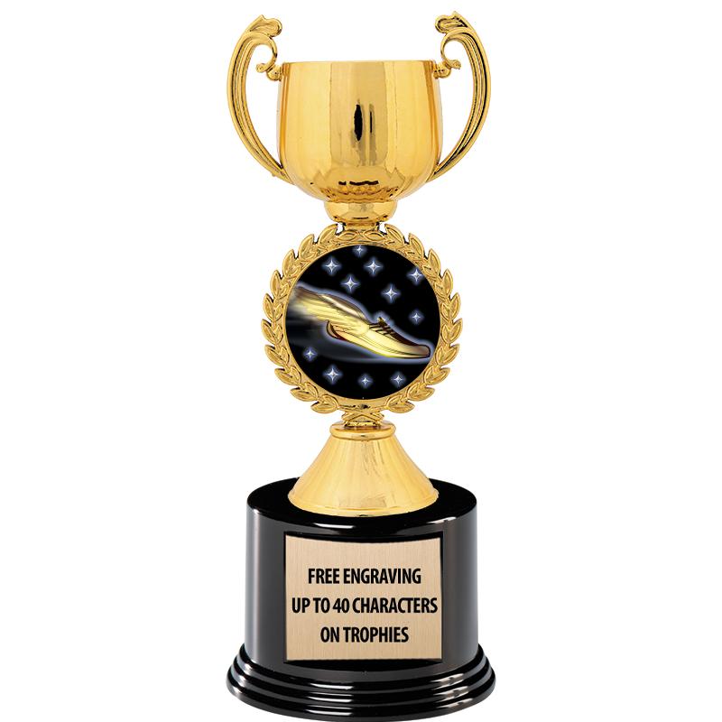 8.75" CHAPLET CUP GLD W/ RND B