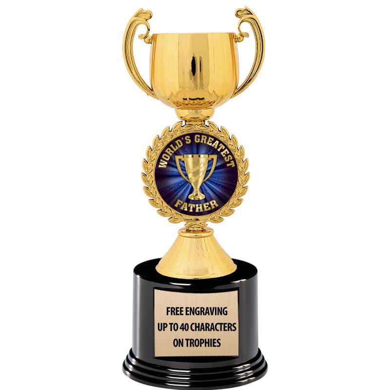 8.75" CHAPLET CUP GLD W/ RND B