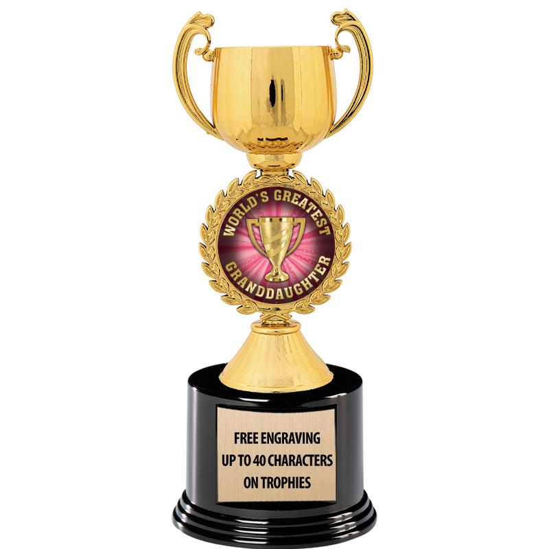 8.75" CHAPLET CUP GLD W/ RND B