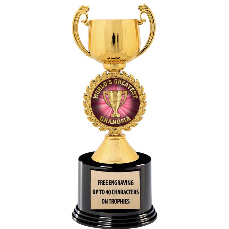 8.75" CHAPLET CUP GLD W/ RND B