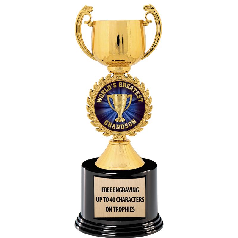 8.75" CHAPLET CUP GLD W/ RND B