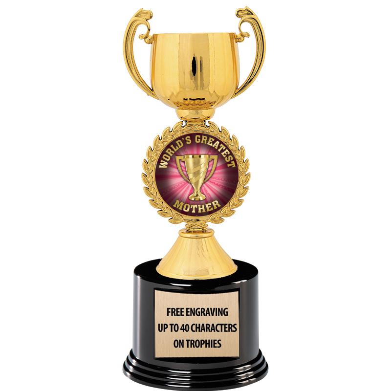 8.75" CHAPLET CUP GLD W/ RND B