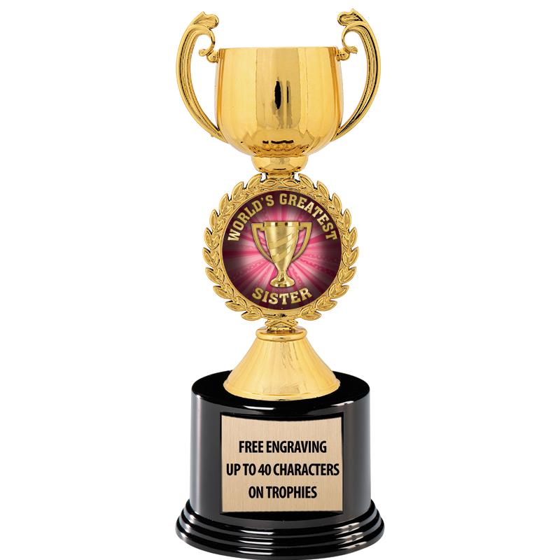 8.75" CHAPLET CUP GLD W/ RND B
