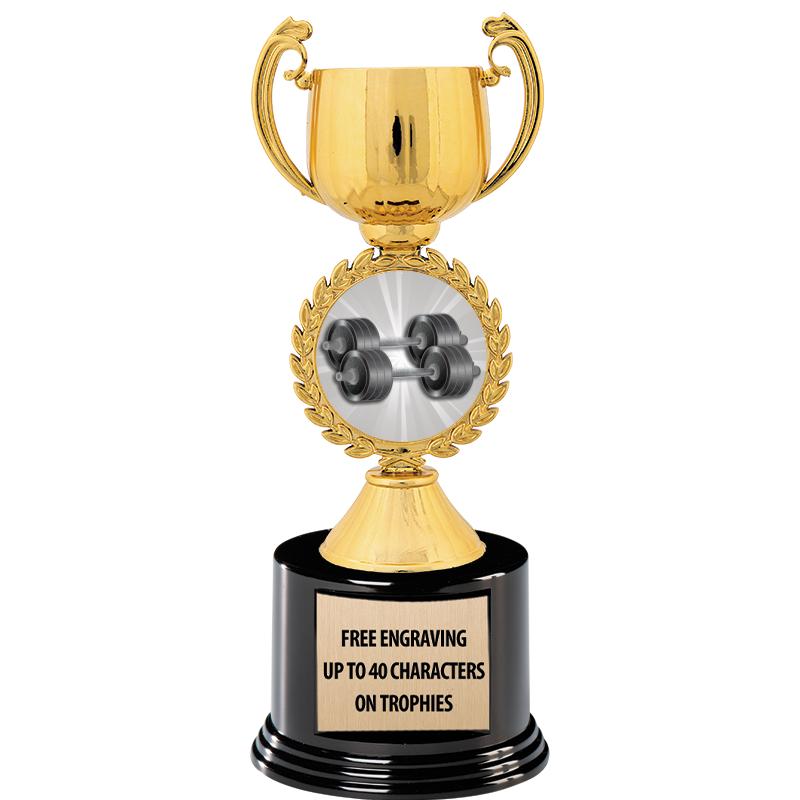 8.75" CHAPLET CUP GLD W/ RND B