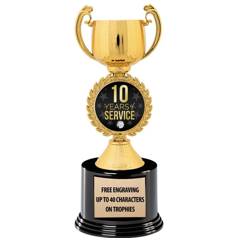 8.75" CHAPLET CUP GLD W/ RND B