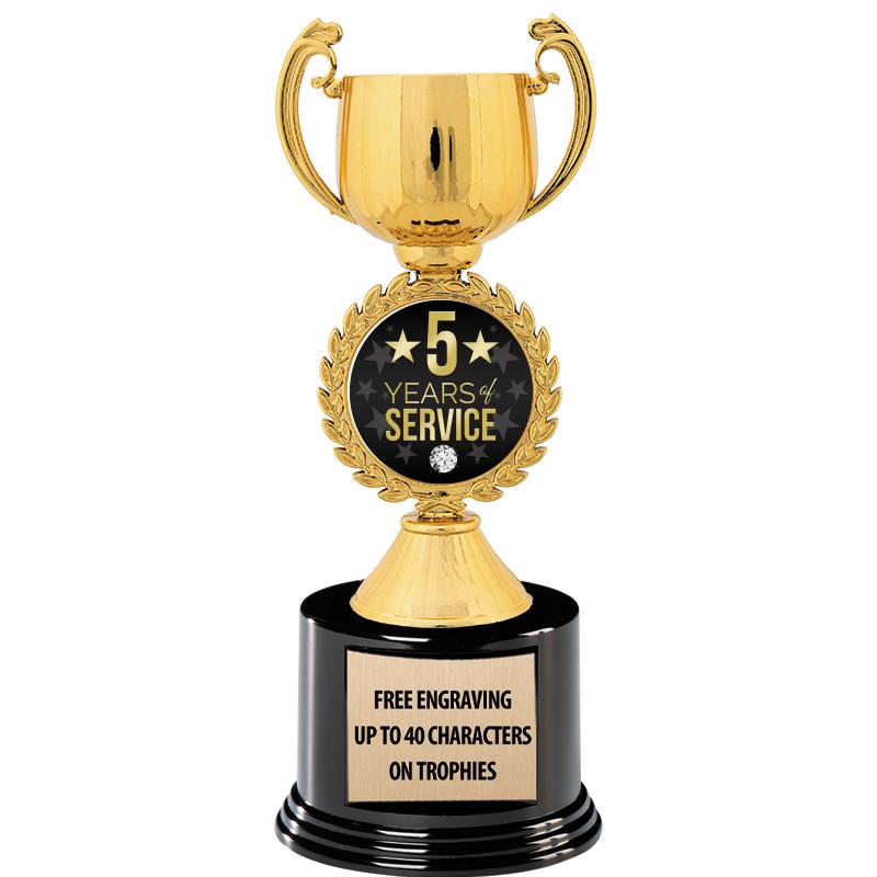 8.75" CHAPLET CUP GLD W/ RND B