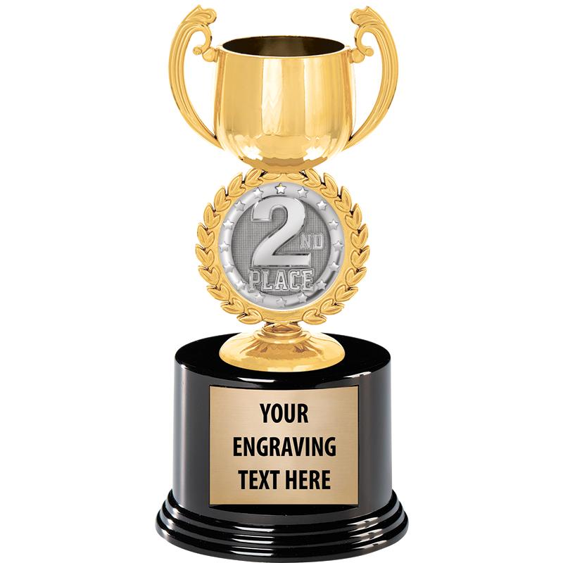 8" CHAPLET CUP GLD W/RND BS