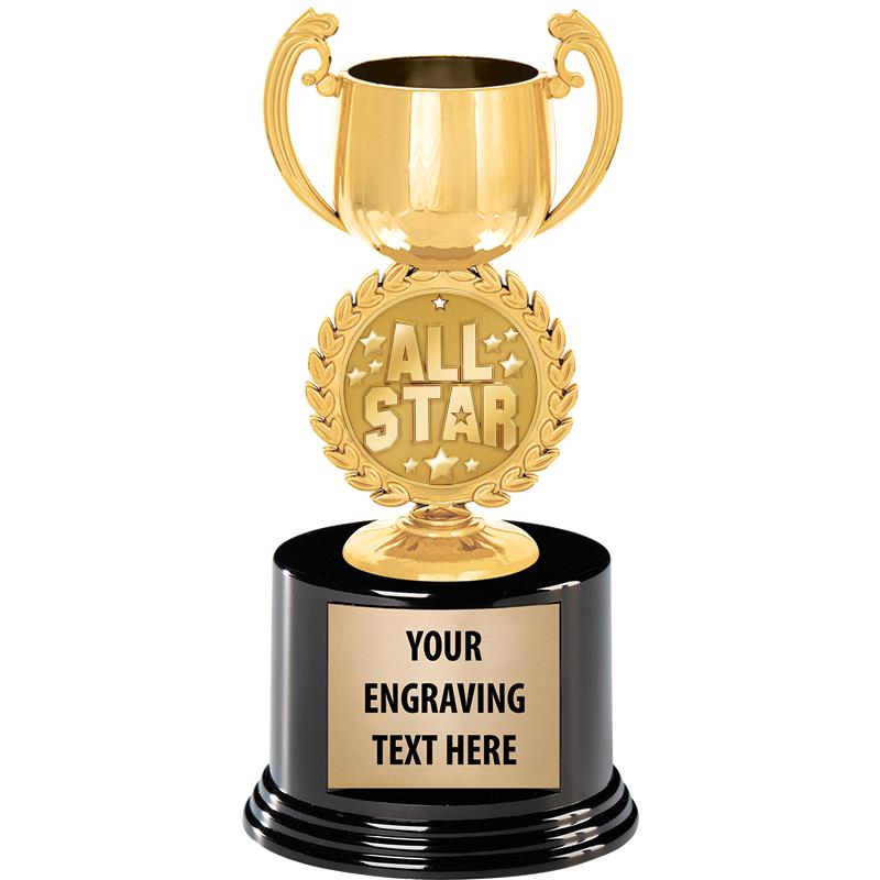 8" CHAPLET CUP GLD W/RND BS