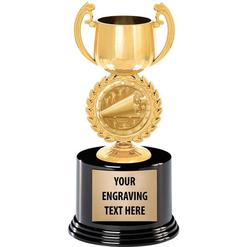 8" CHAPLET CUP GLD W/RND BS