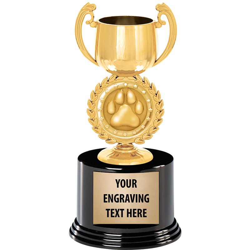 8" CHAPLET CUP GLD W/RND BS