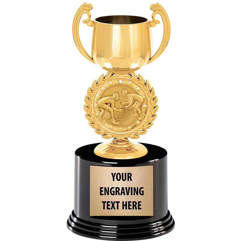 8" CHAPLET CUP GLD W/RND BS