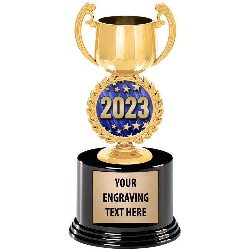 8" CHAPLET CUP GLD W/RND BS